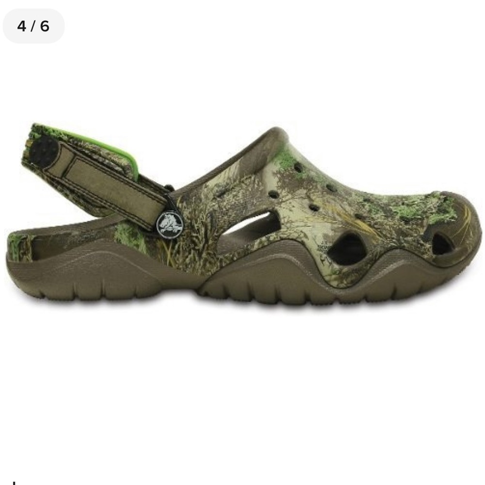 CROCS Swiftwater Realtree Camo Slip On Shoes Men’s 7